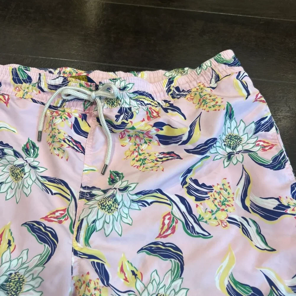 Polo Ralph Lauren Swimming Trunks Shorts Floral / Aloha Men's X-Large XL Pink